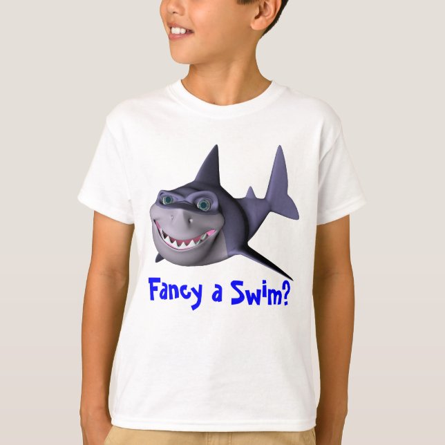 T-shirt Goste de uma natação? (Frente)