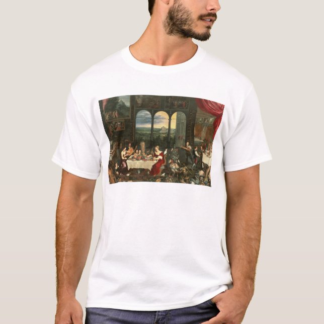T-shirt Gosto, audição e toque, 1618 (Frente)