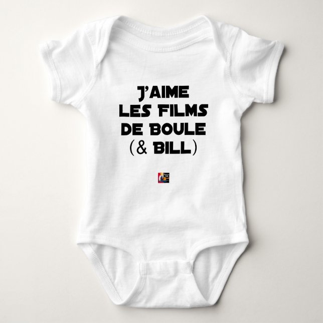 T-shirt Gosto dos Filmes de Bola (& Bill) - Jogos de (Frente)