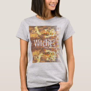 T-shirt gótico das senhoras das bruxas