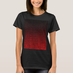 T-shirt Gradação da Brilhante Vermelha e Preta