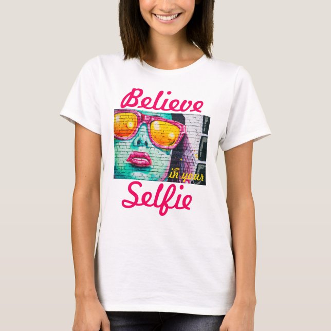 T-shirt Graffitti Selfie Shirt (Frente)