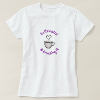 t-shirt gráfica casual - amantes do café
