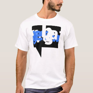 T-shirt gráfico - azul visual da voz