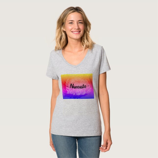 T-shirt gráfico básico do ~ de Nasmaste do ~ (Frente Completa)