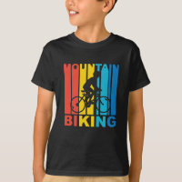 Gráfico Biking da montanha do vintage