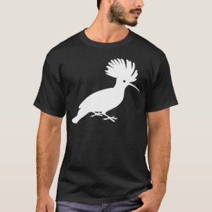 T-shirt Gráfico branco original da silhueta do pássaro d