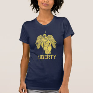 T-shirt gráfico da senhora Liberdade (Libertas)