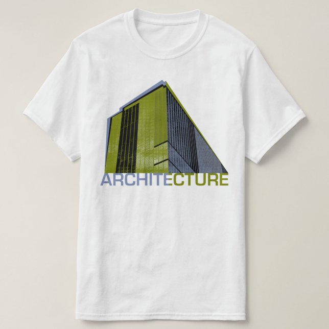 T-shirt Gráfico de arquitetura (Frente do Design)