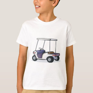 T-shirt gráfico de carrinho de golfe