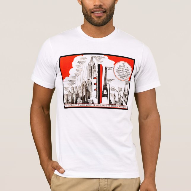 T-shirt Gráfico de Comparação da Rainha Mary (Frente)