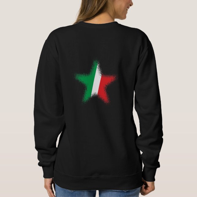 T-Shirt Gráfico De Estrelas Com Bandeira Normal It (Verso)