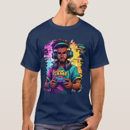 T-Shirt Gráfico De Jogos De Na moda De Teto