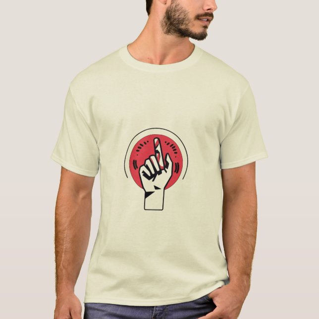 T-Shirt Gráfico De Mão Negrito (Frente)