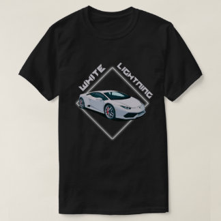 T-Shirt Gráfico de Supercarro White Lightning