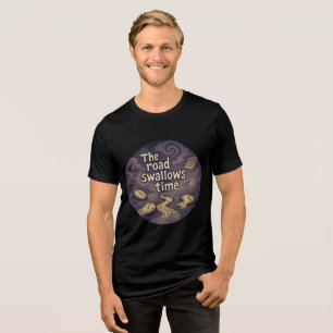 T-Shirt Gráfico De Tee De Vórtex De Tempo Surreal