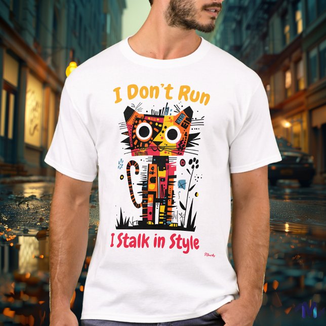 T-Shirt Gráfico de Tigre Vibrante abstrato (Criador carregado)