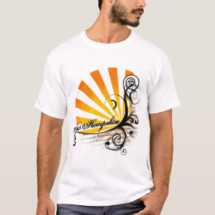 T-shirt gráfico floral ensolarado de New Hampshir