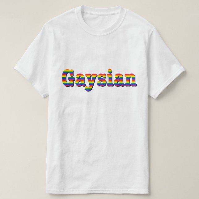 T-shirt Gráfico Gaysian (Frente do Design)