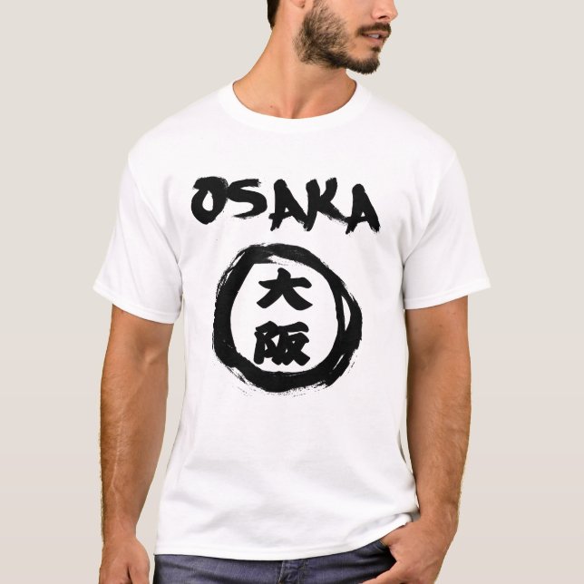 T-shirt Grafite Kanji de Osaka (Frente)