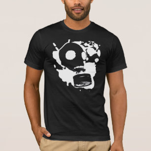 T-shirt Grafites da máscara de gás