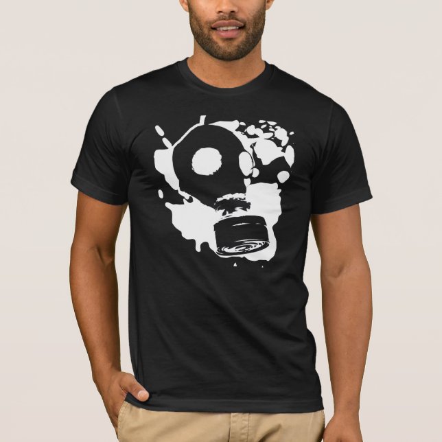 T-shirt Grafites da máscara de gás (Frente)