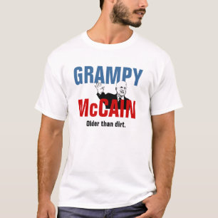 T-shirt Grampy McCain - mais idoso do que a sujeira