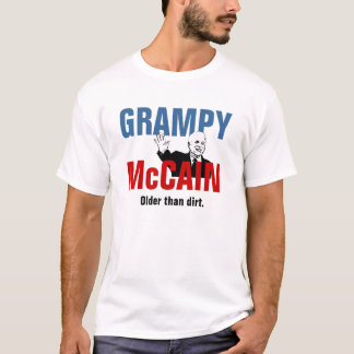 T-shirt Grampy McCain - mais idoso do que a sujeira