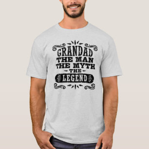 T-shirt Grandad o homem o mito a legenda