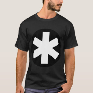 T-shirt Grande Asterisco - Preto e Branco