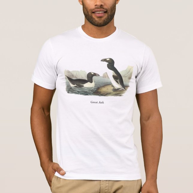 T-shirt Grande Auk, John Audubon (Frente)