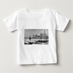 T-shirt Grande Canal Branco Negro Venice Itália Viagem