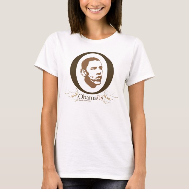 T-shirt grande de Obama O (Frente)