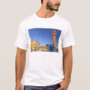 T-shirt Grande Estátua de Vidro e Torre Sino, Itália