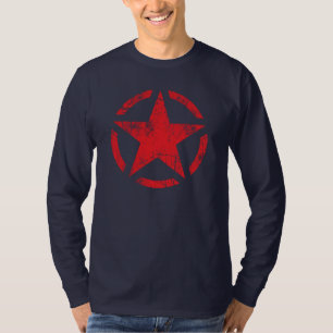 T-shirt Grande estilo afligido da estrela Grunge
