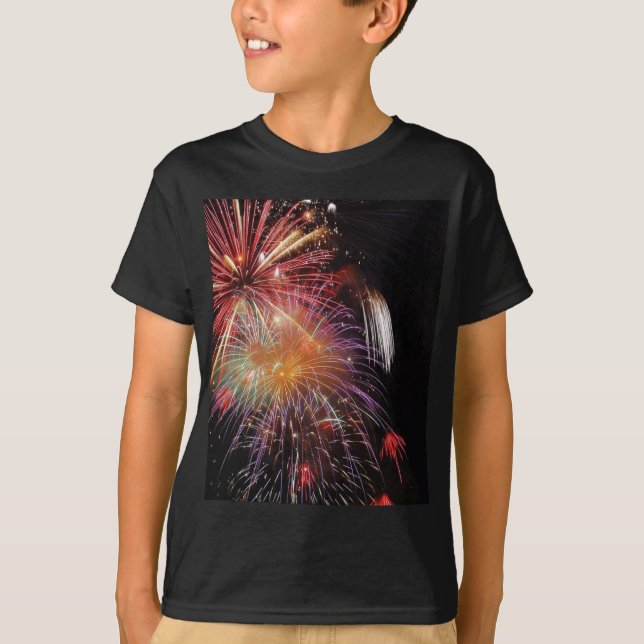 T-shirt Grande noite dos fogos-de-artifício (Frente)
