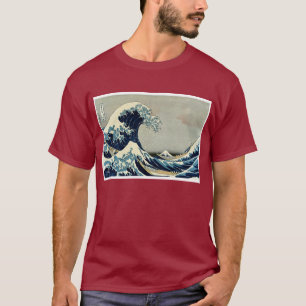 T-shirt Grande onda de Katsushika Hokusai fora de Kanagawa