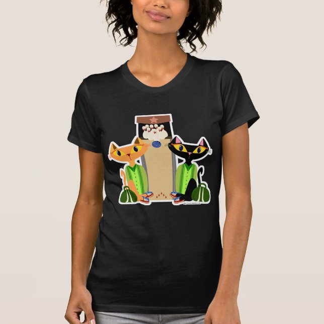 T-shirt Grandes Gatos de Beco de Cartoons (Frente)