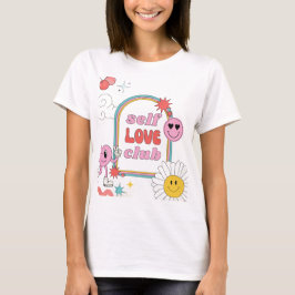T-Shirt Graphic Retro-Love Club Positive