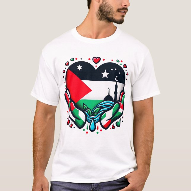 T-shirt GRATUITA PALESTINA (Frente)