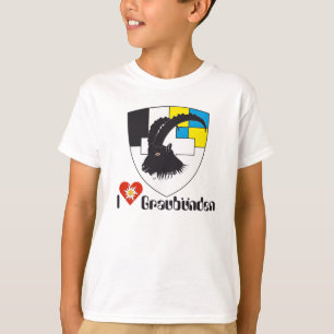 T-shirt Graubünden Grigioni Grischun Suíça Suisse Svizr