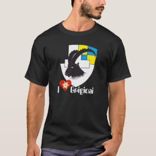 T-shirt Graubünden Grigioni Grischun Suíça Suisse Svizr