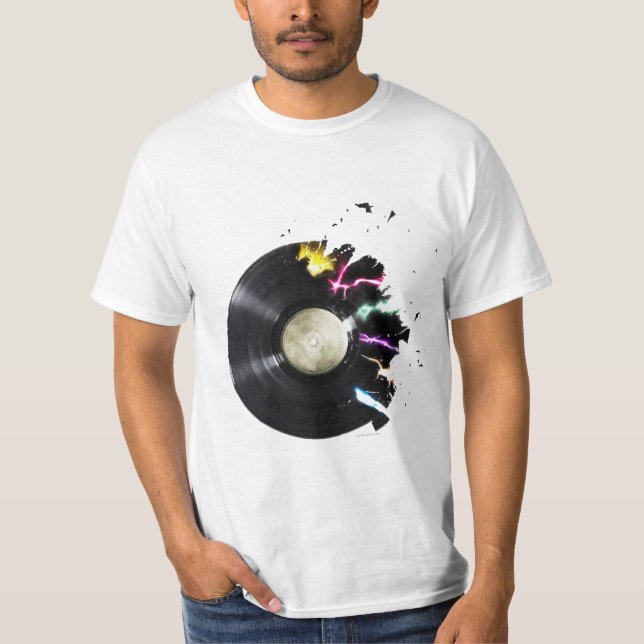 T-shirt gravado quebrado (Frente)