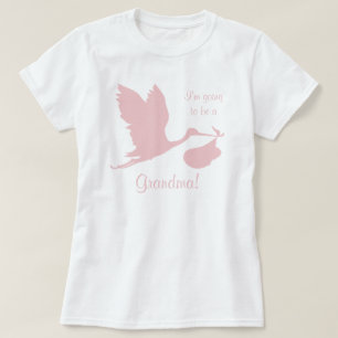 T-shirt Gravidez Annoucement para a avó