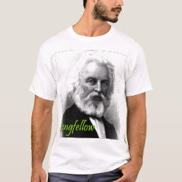 T-shirt Gravura a água-forte de Henry Wadsworth Longfellow