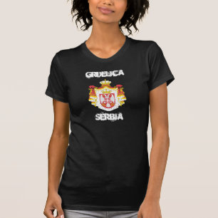 T-shirt Grdelica, Serbia com brasão