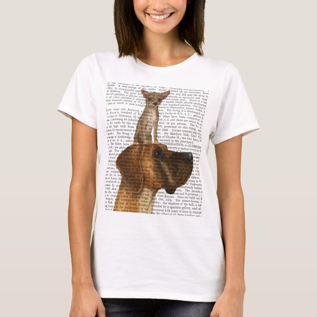 T-shirt Great Dane e Chihuahua (Frente)