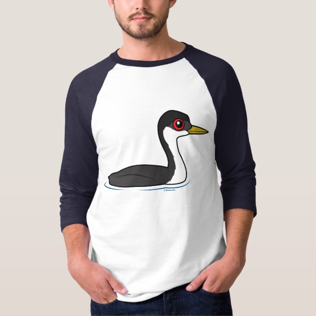 T-shirt Grebe ocidental de Birdorable (Frente)