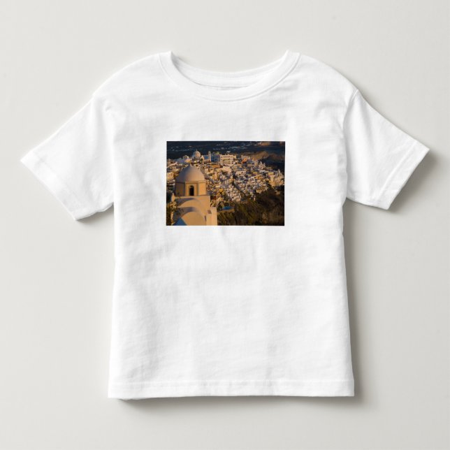 T-shirt Grécia e Ilha Grega de Santorini cidade de (Frente)
