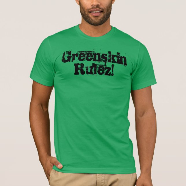T-shirt Greenskin Rulez! (Frente)